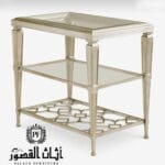 طاوله ركن او خدمة بيضاء