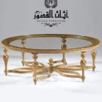طاولة وسطية دائرية (ذهبي )