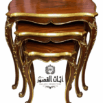 طقم طاولات خدمة ثلاثي (بني)
