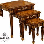 طقم طاولات متداخل – 3 طاولات ماركتريه